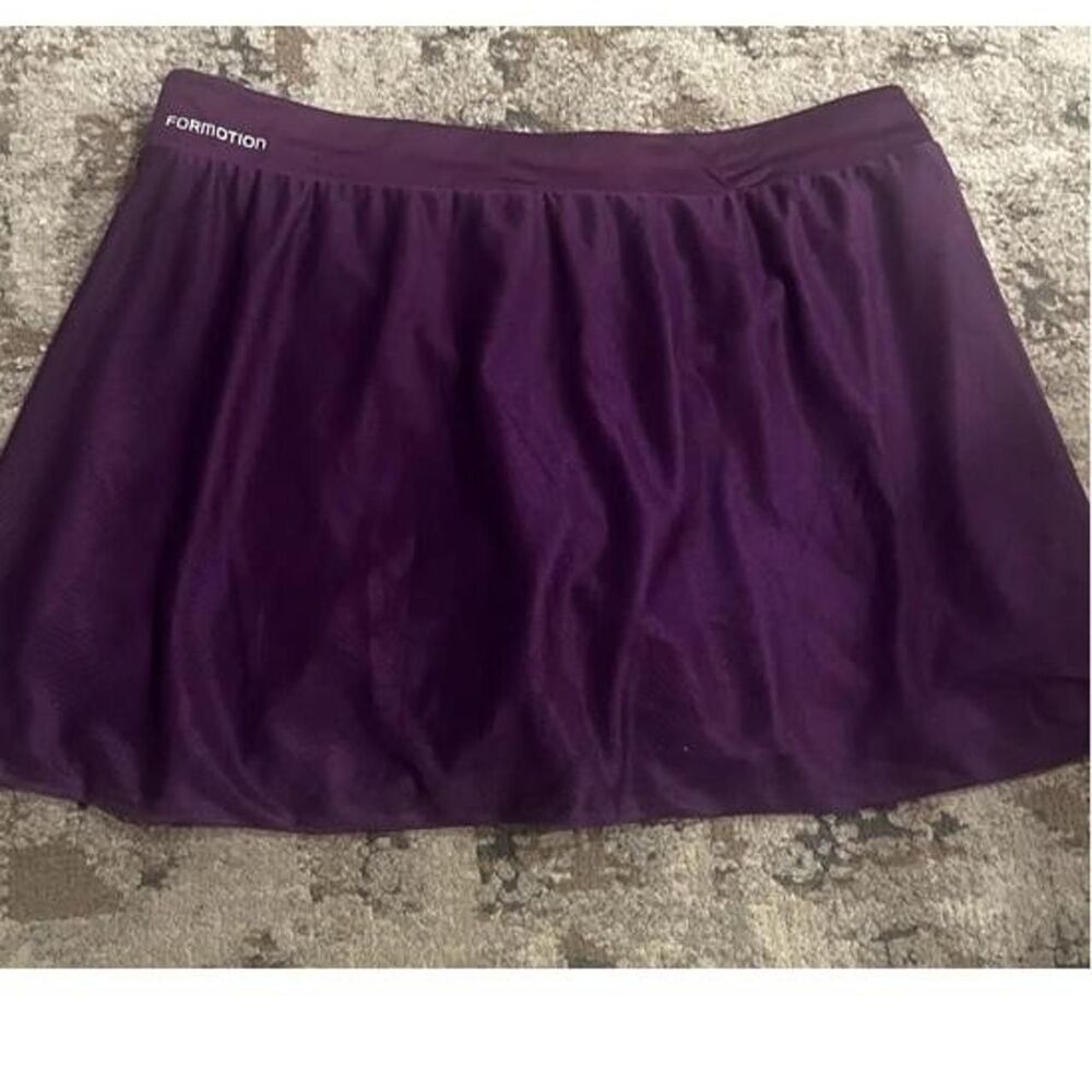 Adidas Women's tennis skirt (m)Purple and Orange